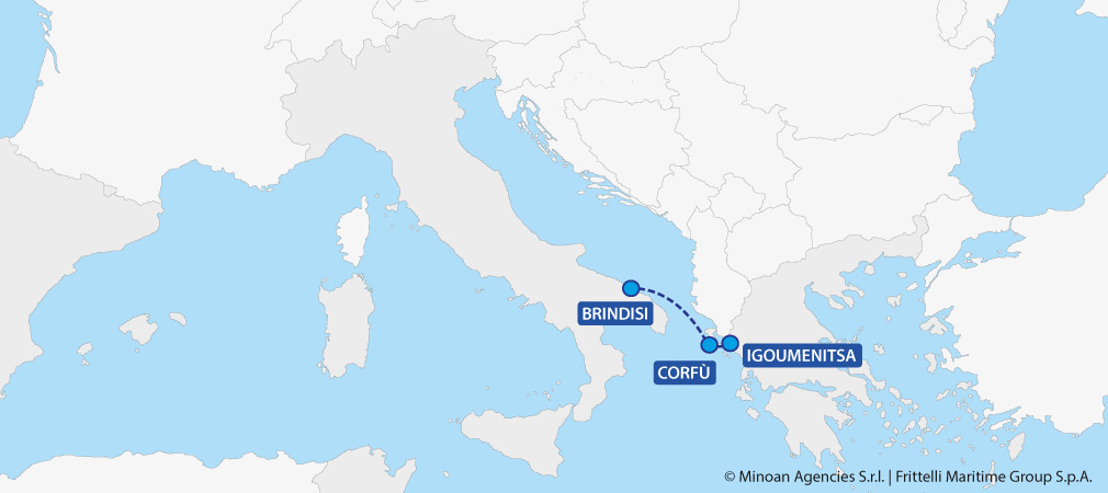 mappa traghetti grecia brindisi igoumenitsa grimaldi lines