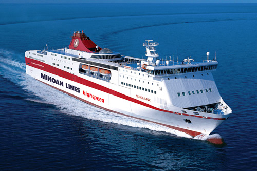 The fleet Minoan Lines, modern and comfortable ships